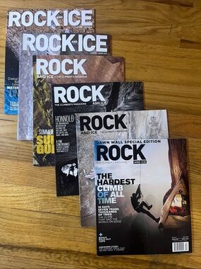 Rock and Ice magazine - Issues 225, 240, 244, 252, 258, and 262
